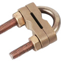 High Quality Electrical U Bolt Wire Clamp Brass Parallel Groove Overhead Cable Connecting Clamp